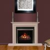 Optimyst 600 with Nickel Square facia and Modena mantelpiece